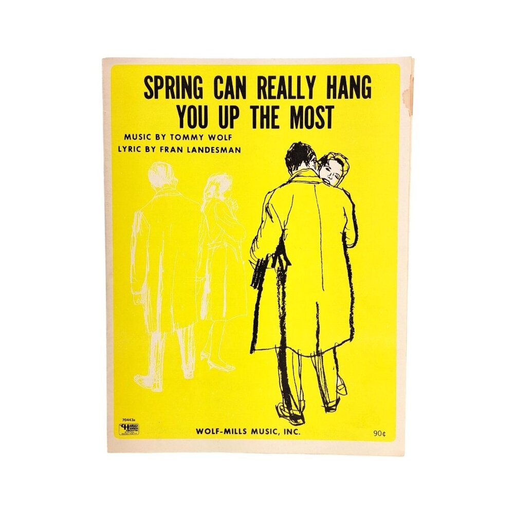 Vintage Spring Can Really Hang You Up The Most Sheet Music Landesman Streisand